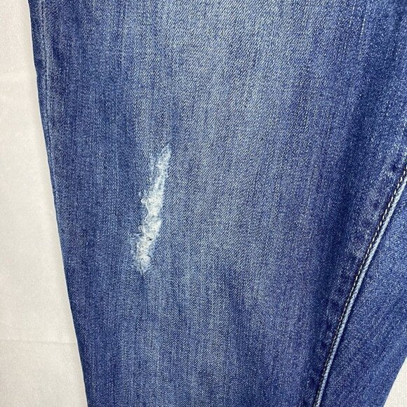 Gap Premium Super Skinny Low Rise Stretch Blue Jeans Size 6 30x28 Distressed - Picture 5 of 8